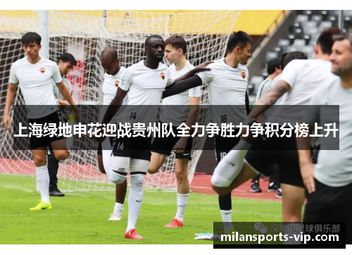 上海绿地申花迎战贵州队全力争胜力争积分榜上升